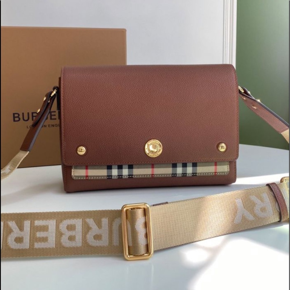 Medium Burberry leather crossbody bag